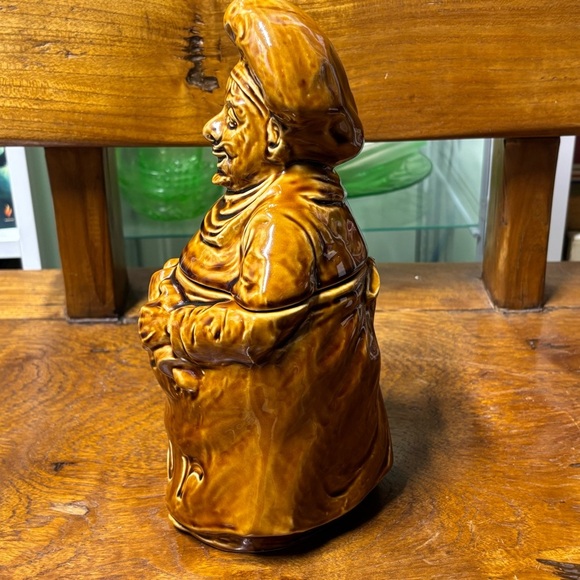 Vintage glazed ceramic Sadler, England flour kitchen canister - Picture 4 of 9